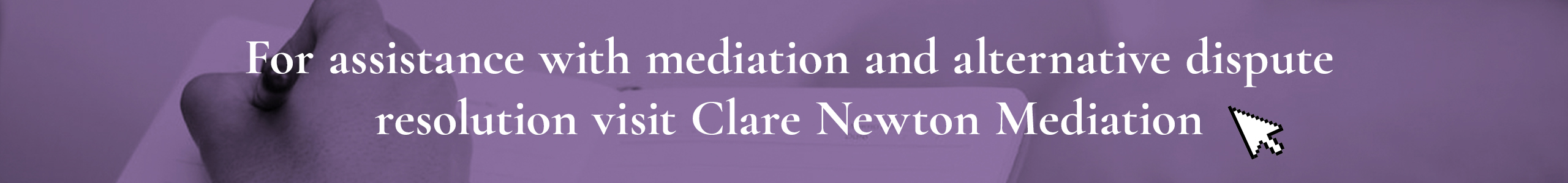 Clare Newton Mediation advert